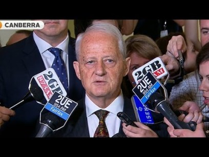 Former chief government whip Philp Ruddock's uneartlhy stare was unsettling visotrs to Parliament House.